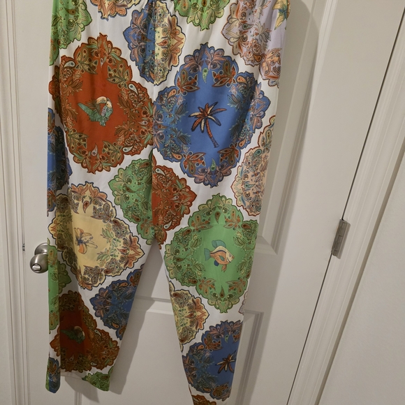 Rachel Zoe Multicolor Paisley Pants Satin - Picture 10 of 13